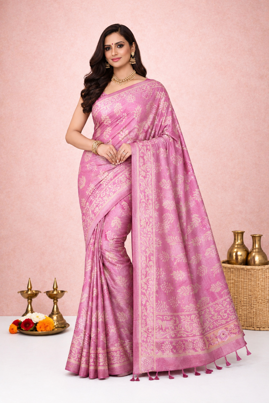 Handmade Mandu Maheshwari Silk Saree