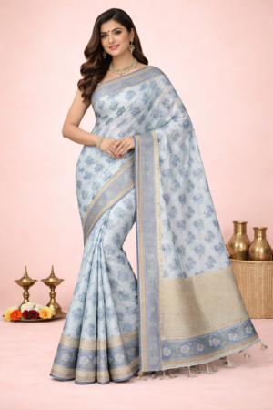 Handmade Mandu Maheshwari Silk Saree