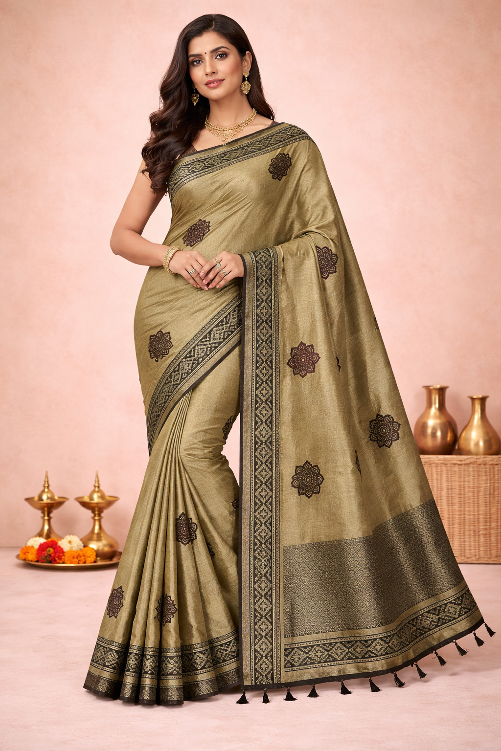 Handmade Mandu Maheshwari Silk Saree